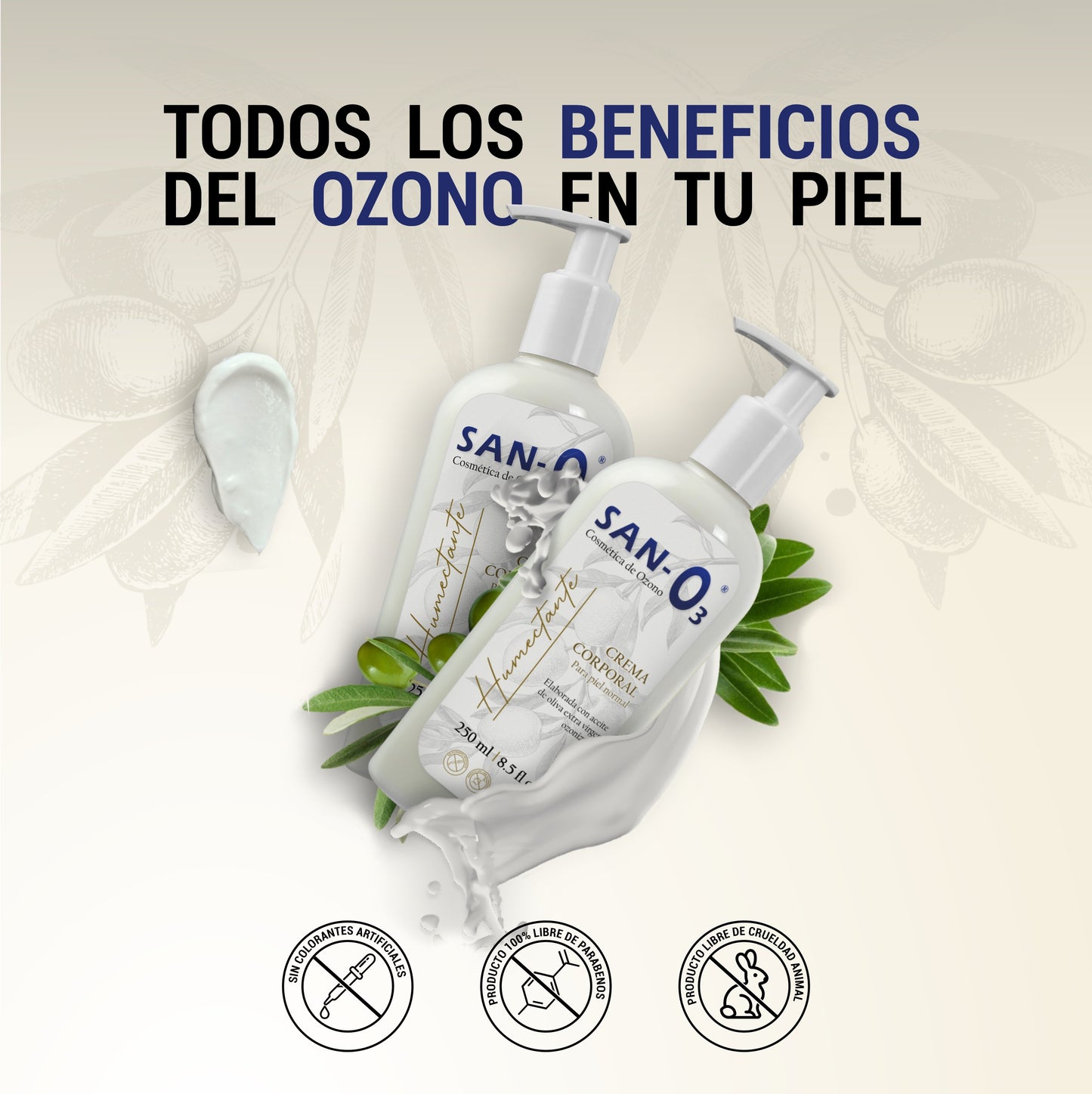 Crema Corporal con Ozono