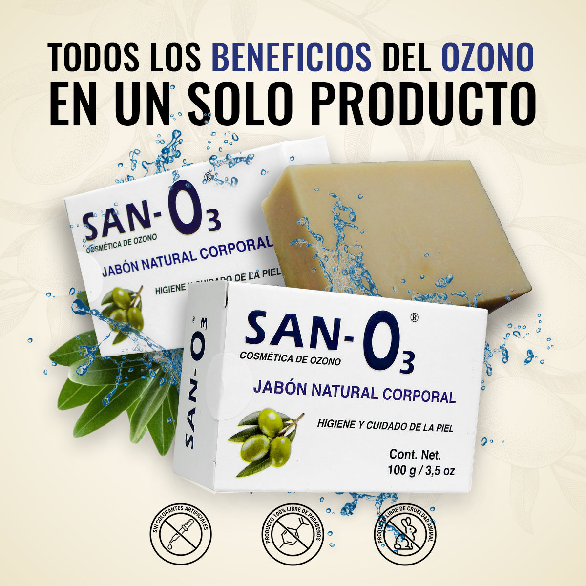 Jabón Corporal Ozonizado