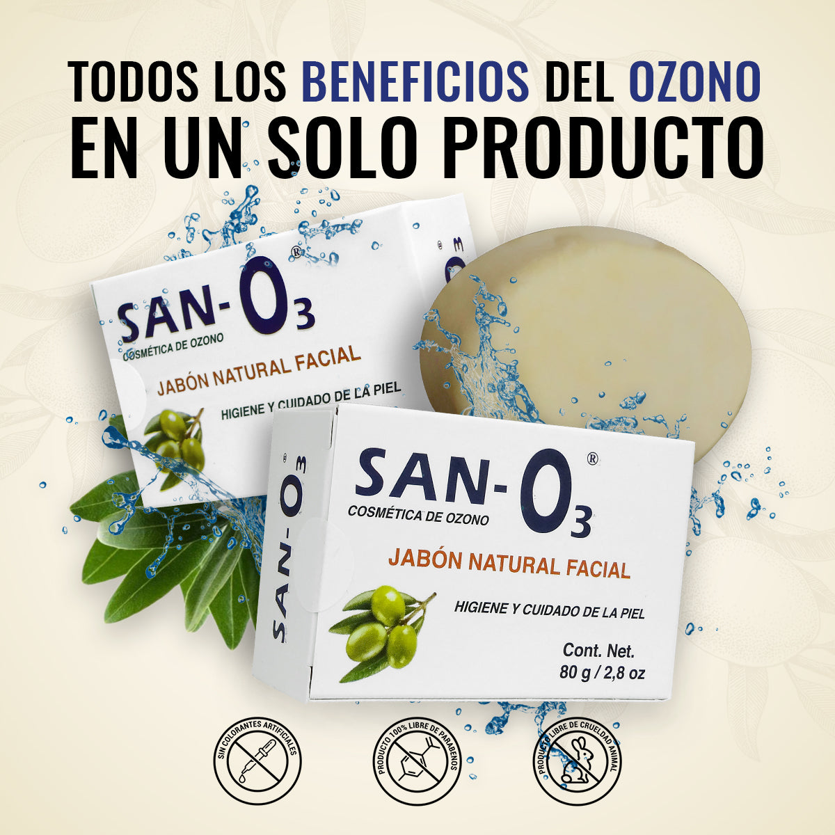 Jabón Facial Ozonizado