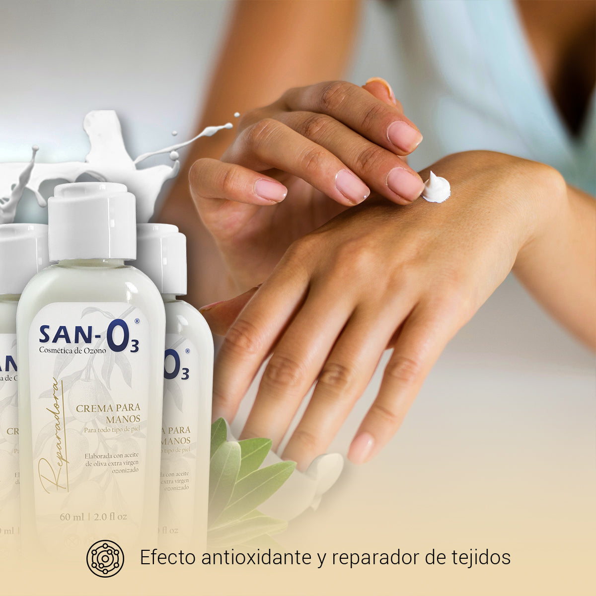 Crema Reparadora para Manos con Ozono - 60 ml