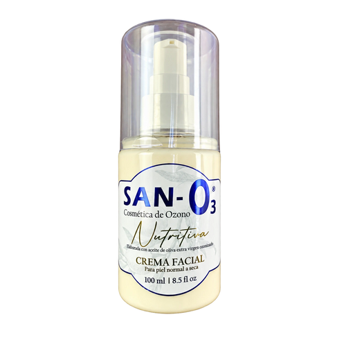 Crema facial nutritiva con ozono SANO3, 100 ml, vista del envase