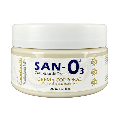 Crema corporal emoliente con ozono SANO3, 200 ml, vista del envase
