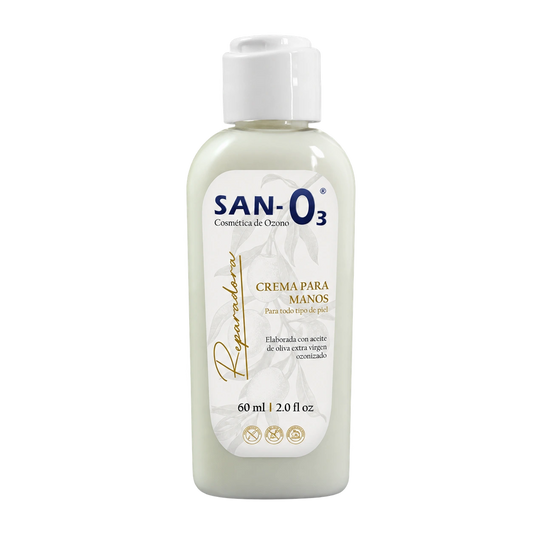 Crema para manos con ozono SANO3, 60 ml, vista del envase